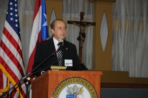 El viernes, 8 de febrero, inició con la ponencia “ ¿Qué es educar y para qué modelo social educamos?” a cargo del presidente de la Organización de Universidades Católicas de América Latina y el Caribe (ODULAC), Dr. Pedro Pablo Rosso.  