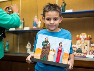 Con tan solo 7 años, el orocoveño Ezequiel Ortiz se llevó una mención por su obra.