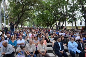 Cientos de estudiantes, profesores y personal administrativo, fieles a su fe y doctrina católica, se dieron cita a la Eucaristía que da comienzo a la época de Cuaresma. 